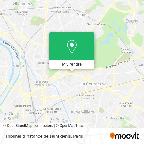 Tribunal d'instance de saint denis plan