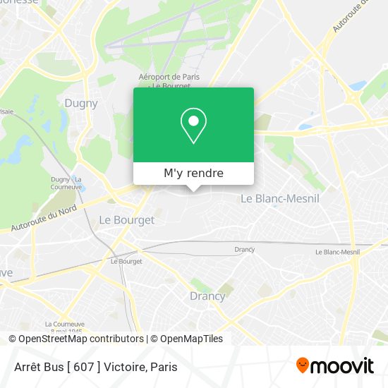 Arrêt Bus [ 607 ] Victoire plan