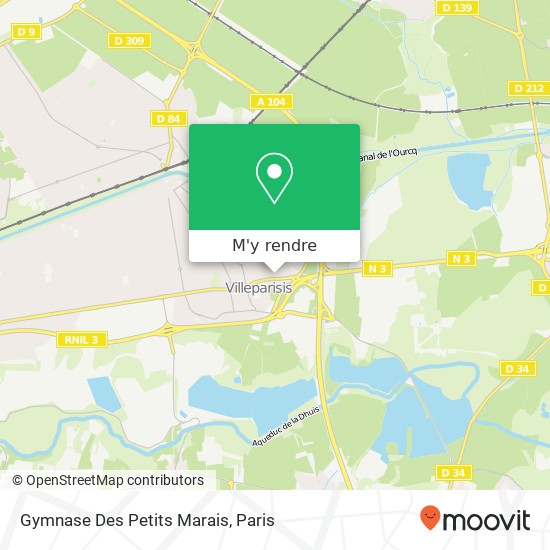 Gymnase Des Petits Marais plan