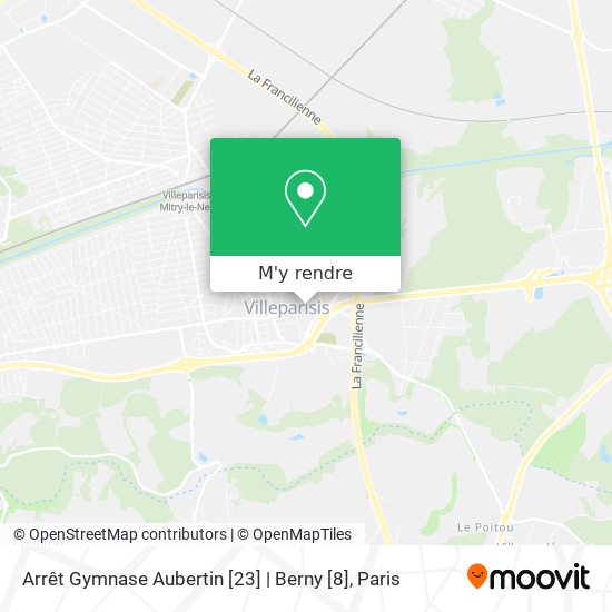 Arrêt Gymnase Aubertin [23] | Berny [8] plan