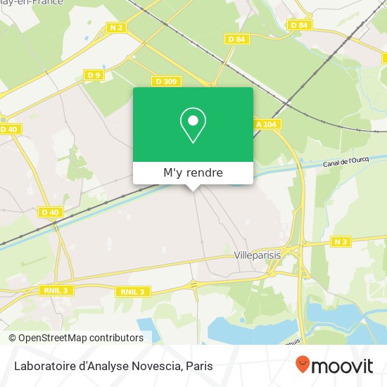 Laboratoire d'Analyse Novescia plan