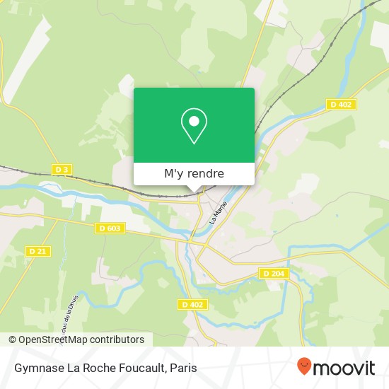 Gymnase La Roche Foucault plan