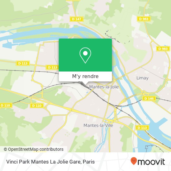 Vinci Park Mantes La Jolie Gare plan