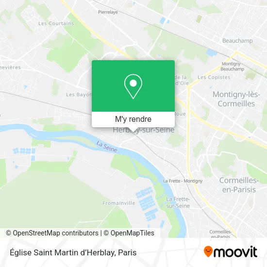 Église Saint Martin d’Herblay plan