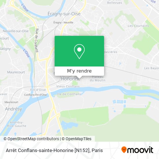 Arrêt Conflans-sainte-Honorine [N152] plan
