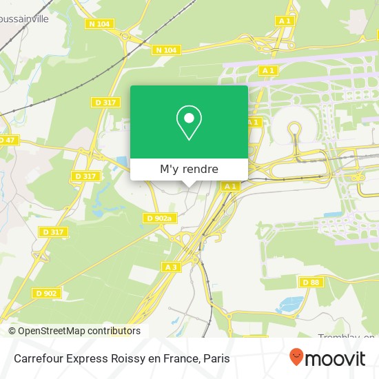 Carrefour Express Roissy en France plan