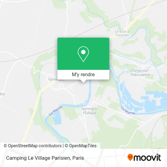 Camping Le Village Parisien plan