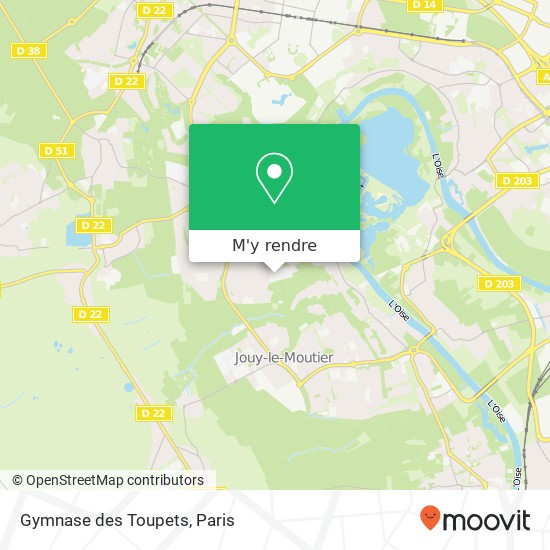 Gymnase des Toupets plan