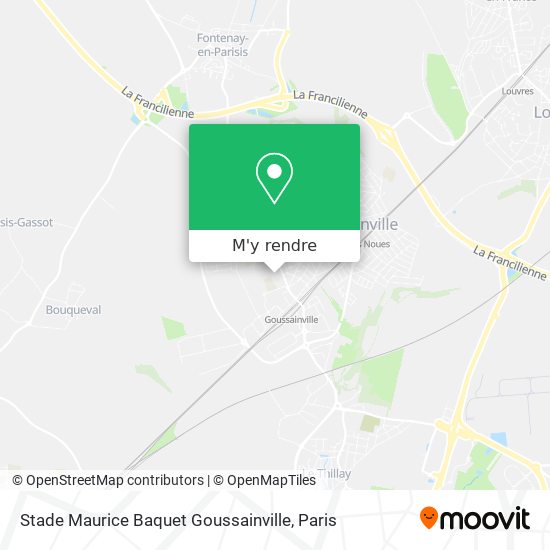 Stade Maurice Baquet Goussainville plan