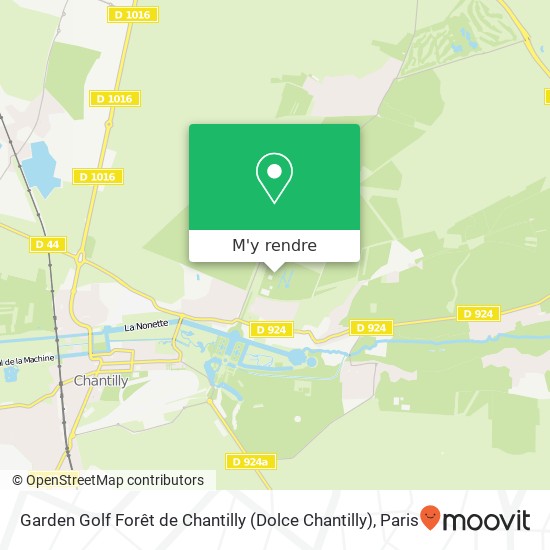 Garden Golf Forêt de Chantilly (Dolce Chantilly) plan