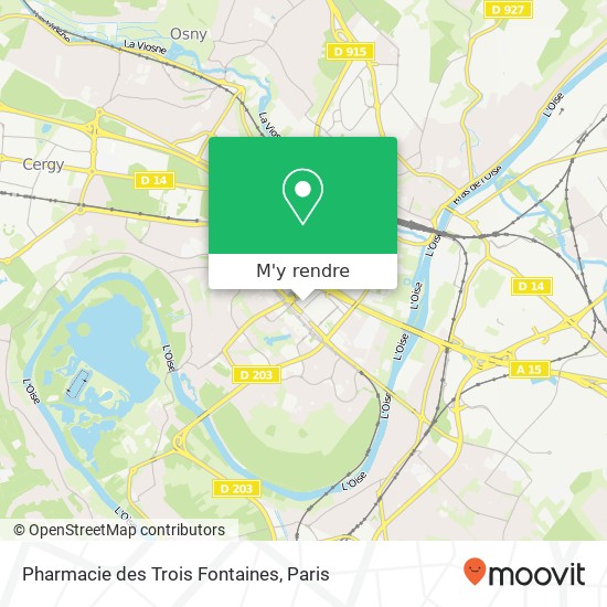 Pharmacie des Trois Fontaines plan