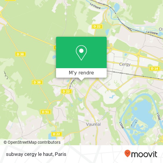 subway cergy le haut plan