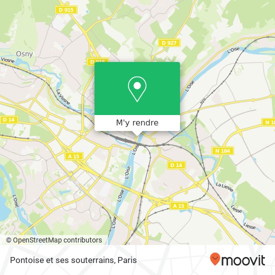 Pontoise et ses souterrains plan