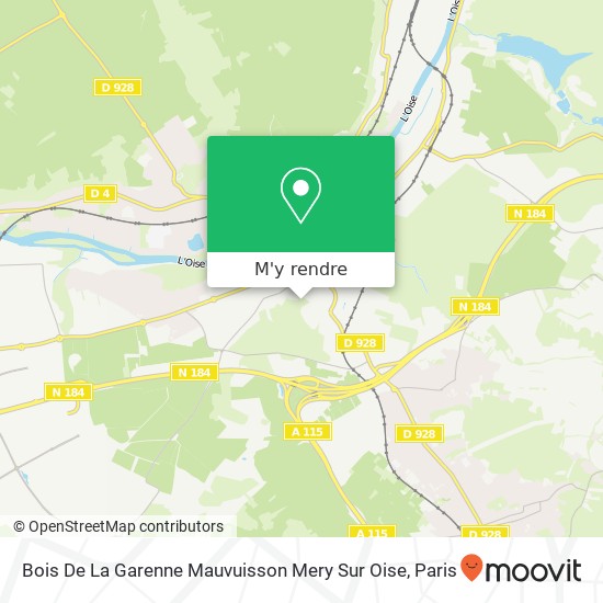 Bois De La Garenne Mauvuisson Mery Sur Oise plan