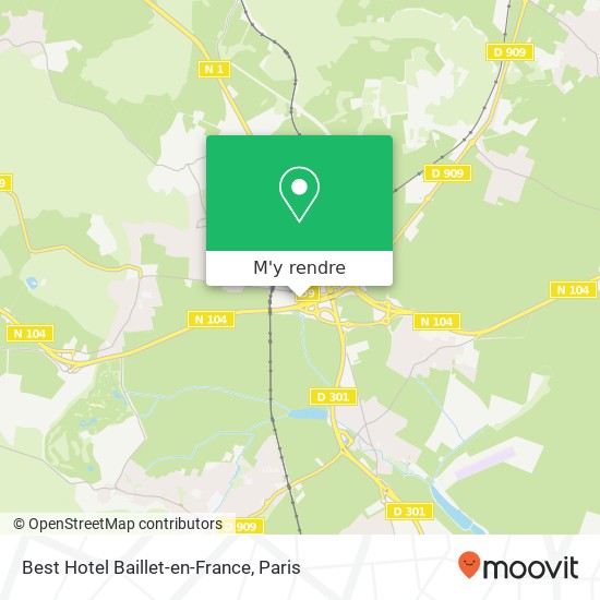 Best Hotel Baillet-en-France plan