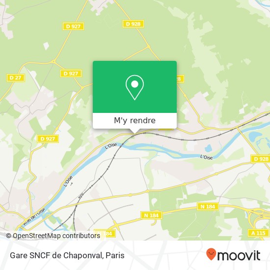 Gare SNCF de Chaponval plan