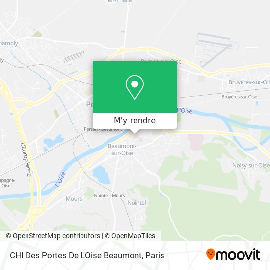 CHI Des Portes De L'Oise Beaumont plan