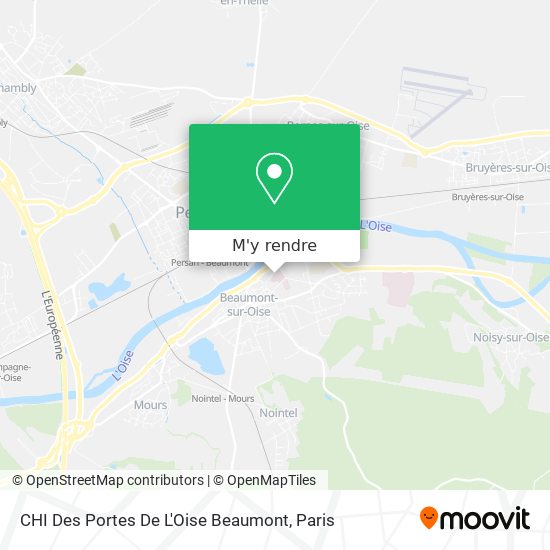 CHI Des Portes De L'Oise Beaumont plan