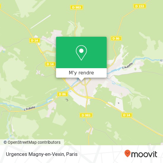 Urgences Magny-en-Vexin plan