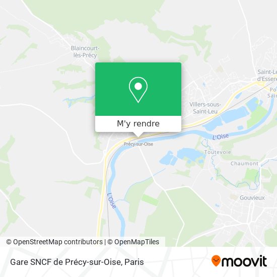 Gare SNCF de Précy-sur-Oise plan