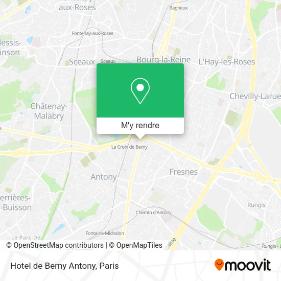 Hotel de Berny Antony plan