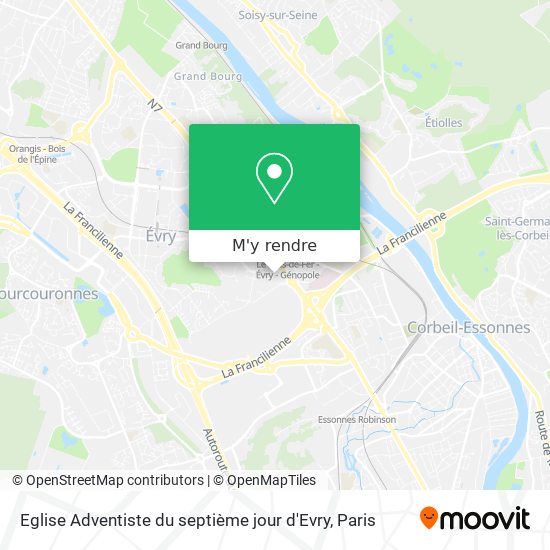 Eglise Adventiste du septième jour d'Evry plan