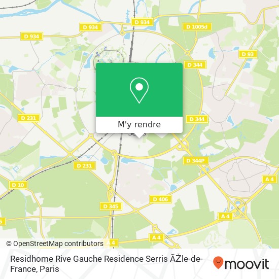 Residhome Rive Gauche Residence Serris ÃŽle-de-France plan