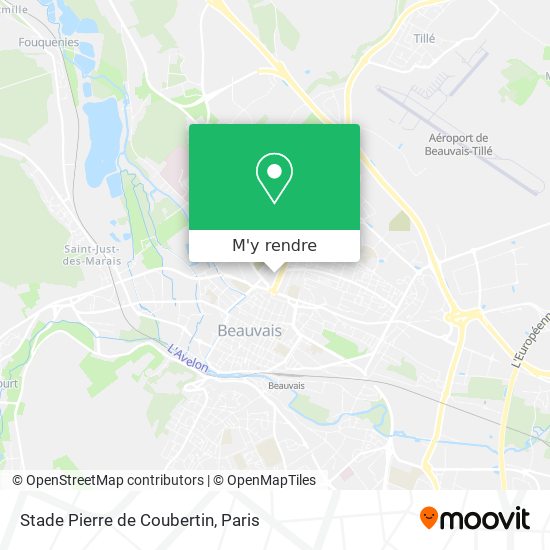 Stade Pierre de Coubertin plan