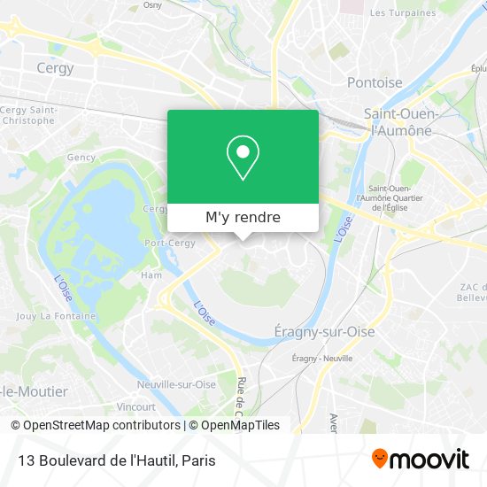 13 Boulevard de l'Hautil plan