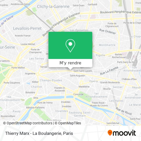 Thierry Marx - La Boulangerie plan