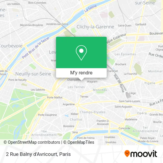 2 Rue Balny d'Avricourt plan