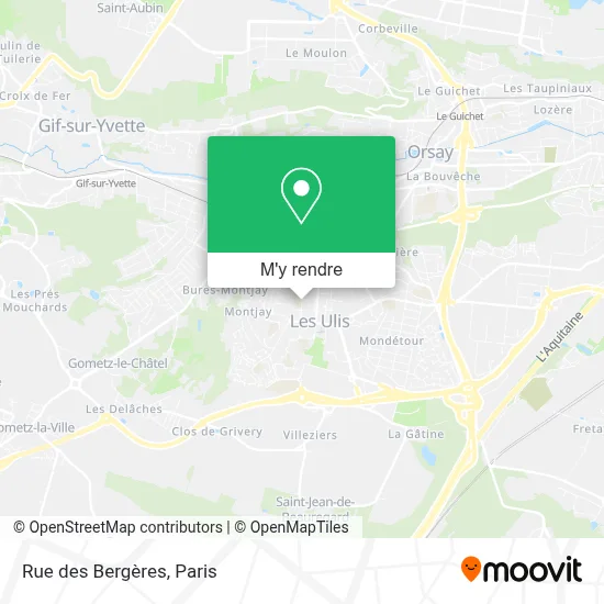 Rue des Bergères plan