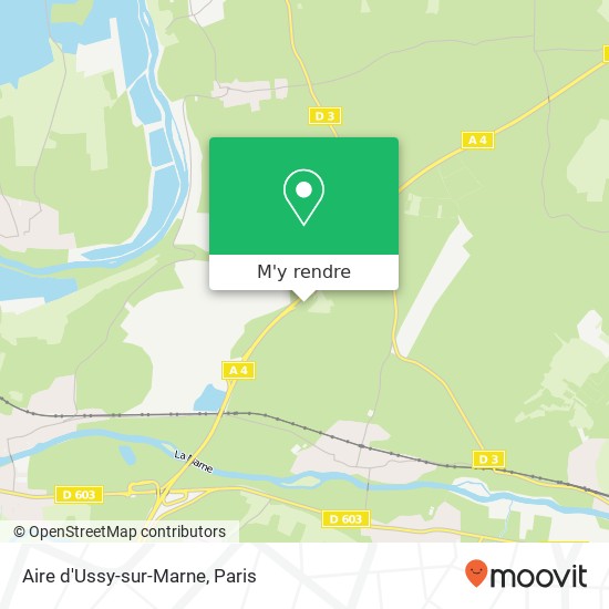 Aire d'Ussy-sur-Marne plan