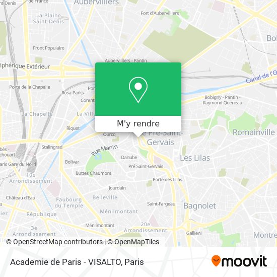 Academie de Paris - VISALTO plan