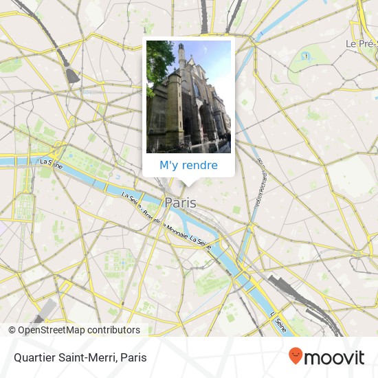 Quartier Saint-Merri plan