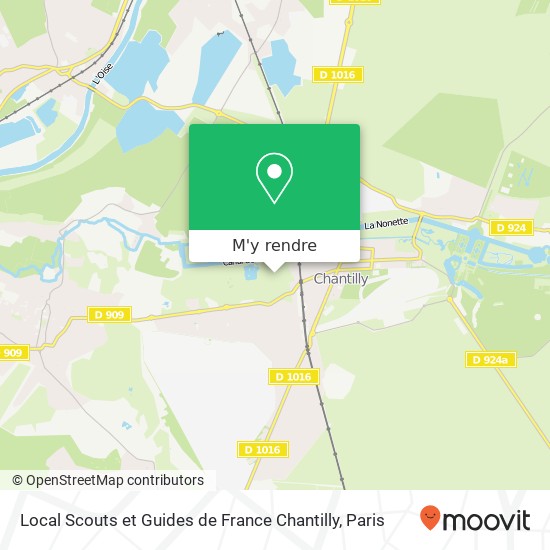 Local Scouts et Guides de France Chantilly plan