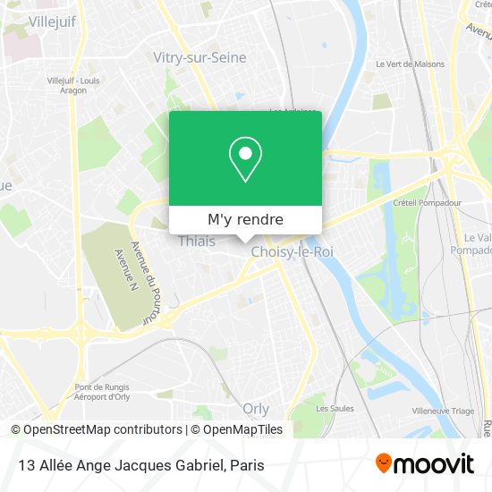 13 Allée Ange Jacques Gabriel plan