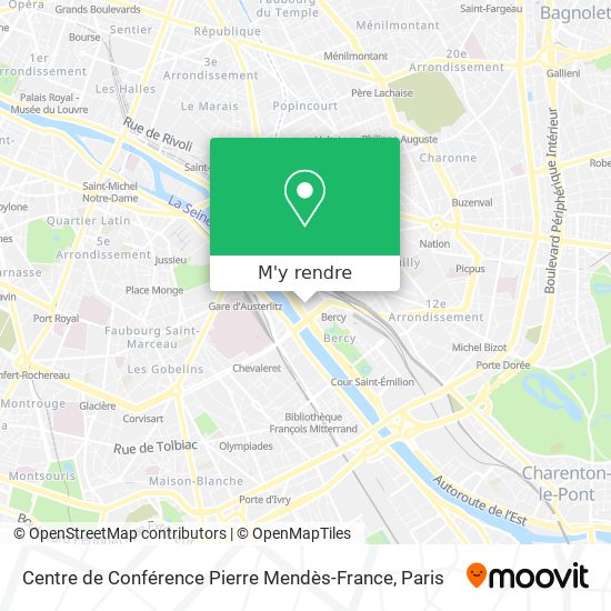 Centre de Conférence Pierre Mendès-France plan