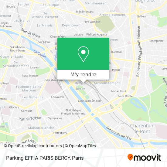Parking EFFIA PARIS BERCY plan