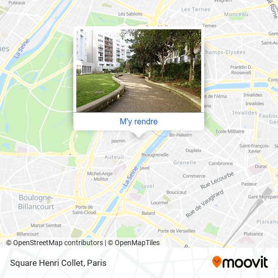 Square Henri Collet plan