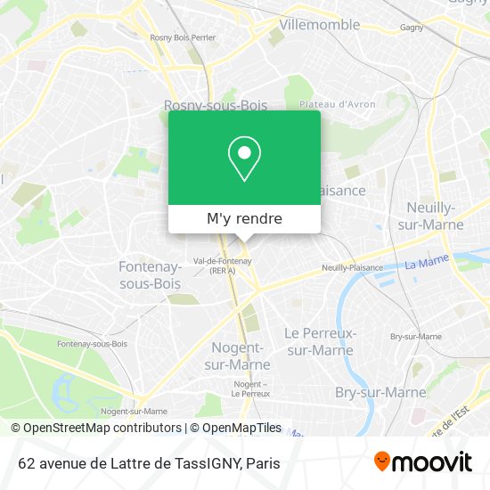 62 avenue de Lattre de TassIGNY plan