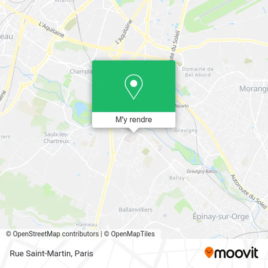 Rue Saint-Martin plan