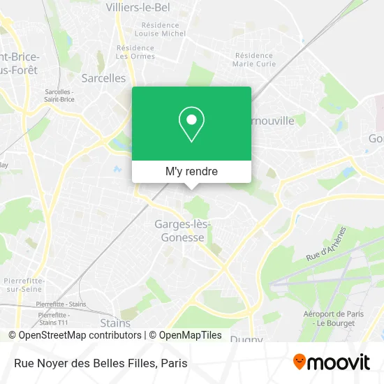 Rue Noyer des Belles Filles plan