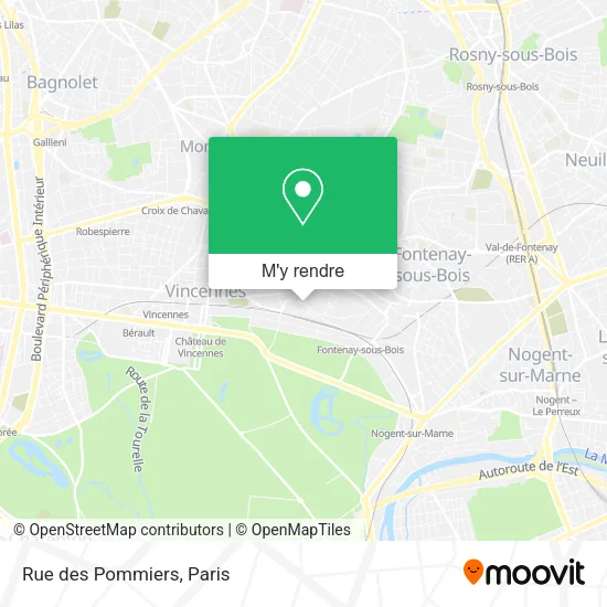 Rue des Pommiers plan
