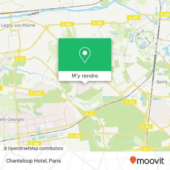 Chanteloup Hotel plan