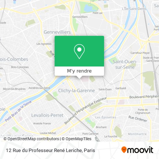 12 Rue du Professeur René Leriche plan