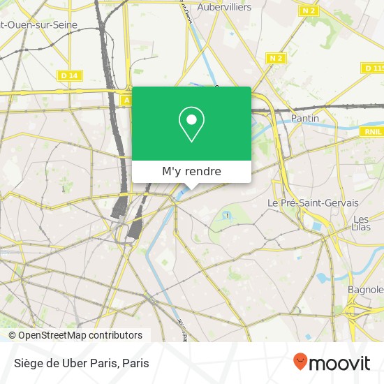 Siège de Uber Paris plan