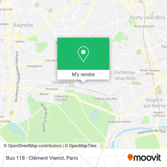 Bus 118 - Clément Vienot plan