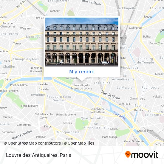 Louvre des Antiquaires plan