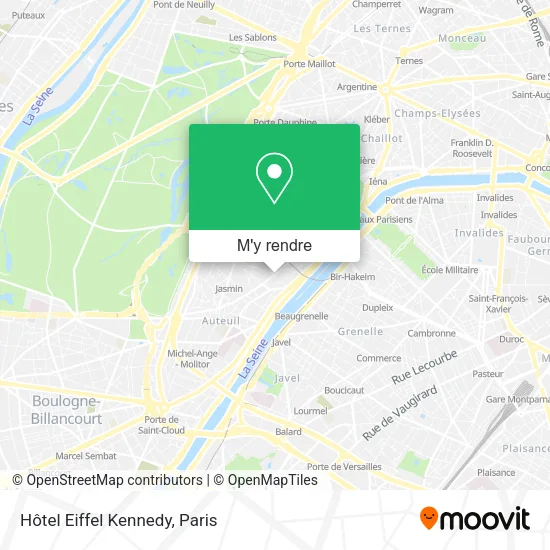 Hôtel Eiffel Kennedy plan